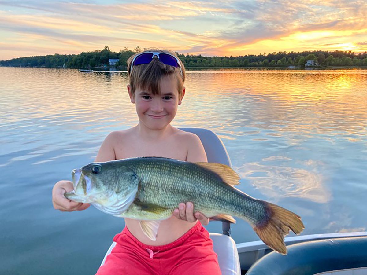 youth holding bass