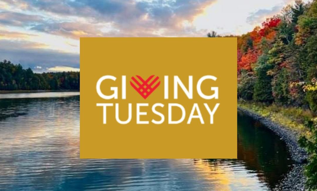 Giving Tuesday Logo and Red Lake Photos