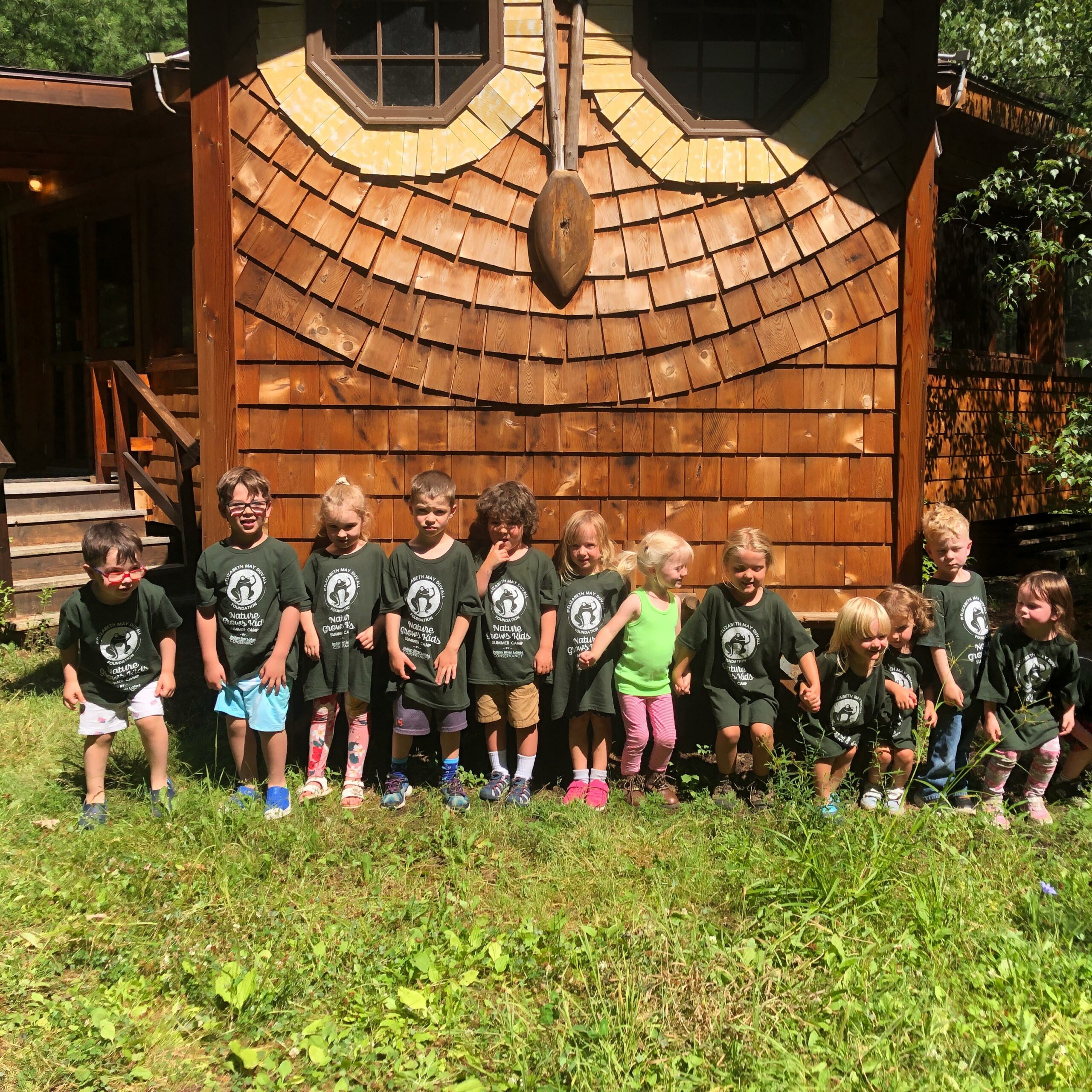 Preschoolers with the owl house