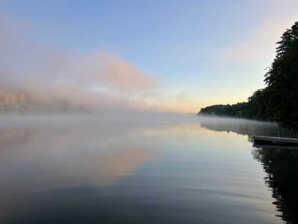 Fog Lifting on summer morning