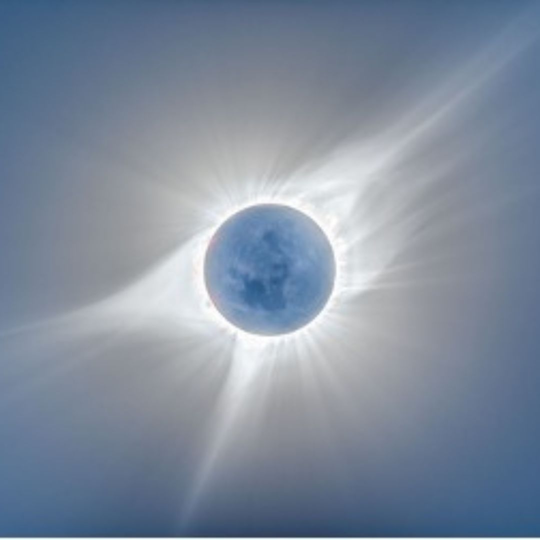 Picture of a solar eclipse