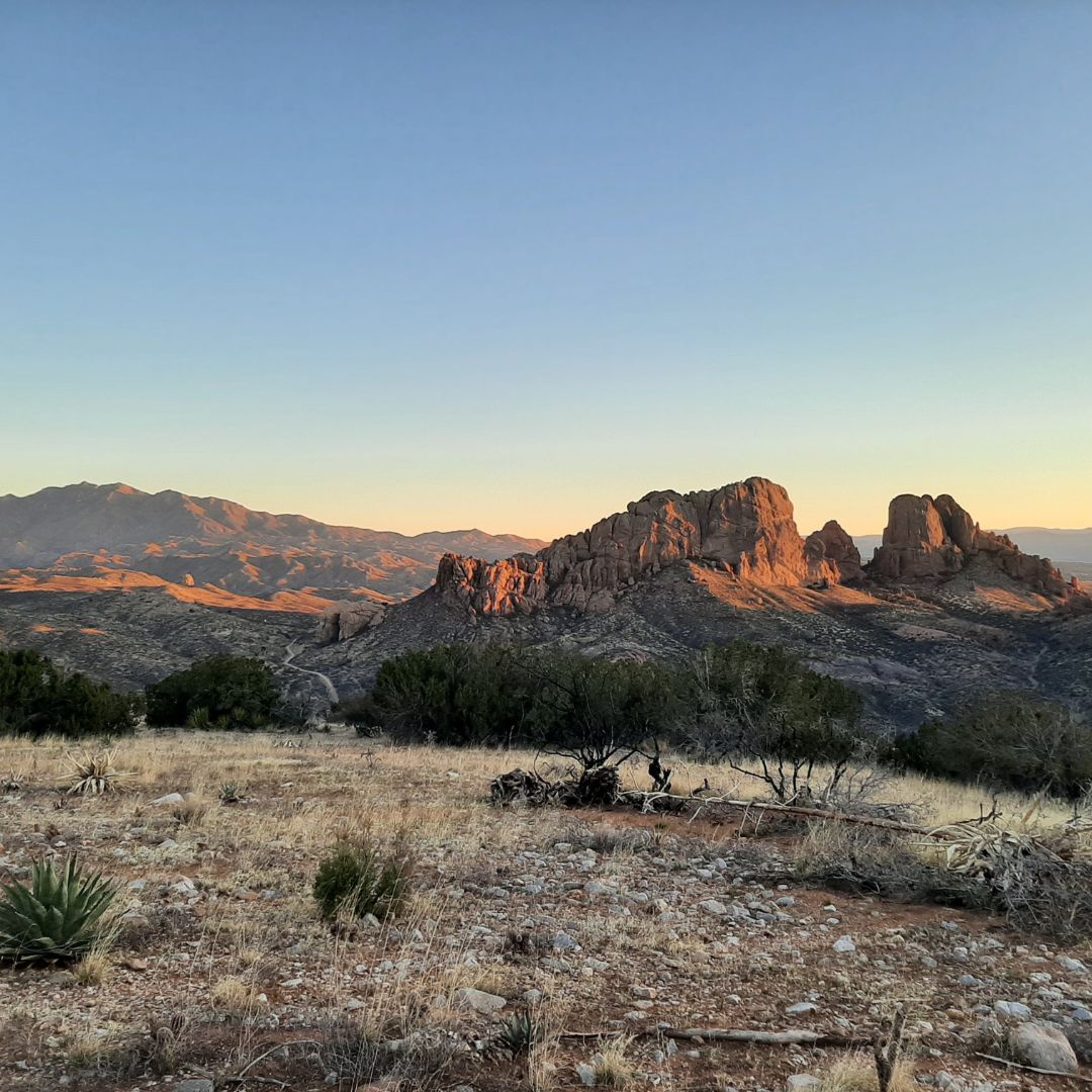 Arizona skyline with a desert type scene of landscape.