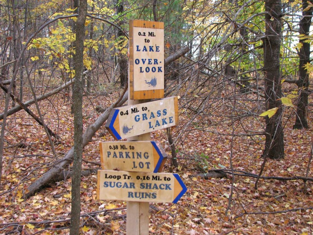 Trail directional signs