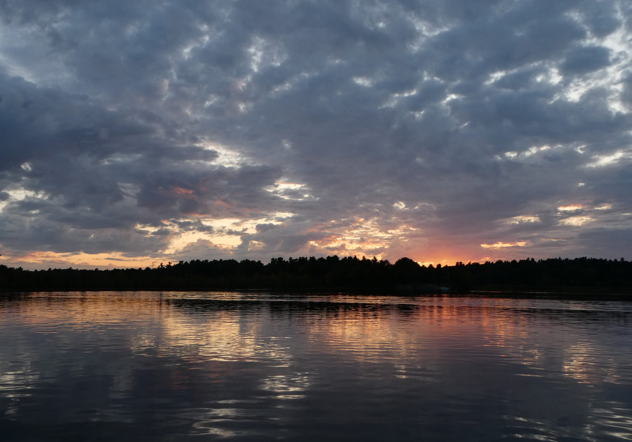 Sunset on a local lake